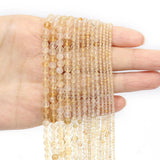Tiny Garnet Citrine Opal Gems Beads DIY Beach Jewelry 2/3/4mm
