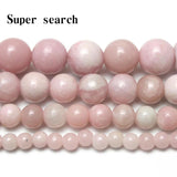 Pink Opal Stone Beads for Jewelry Making DIY Accessories