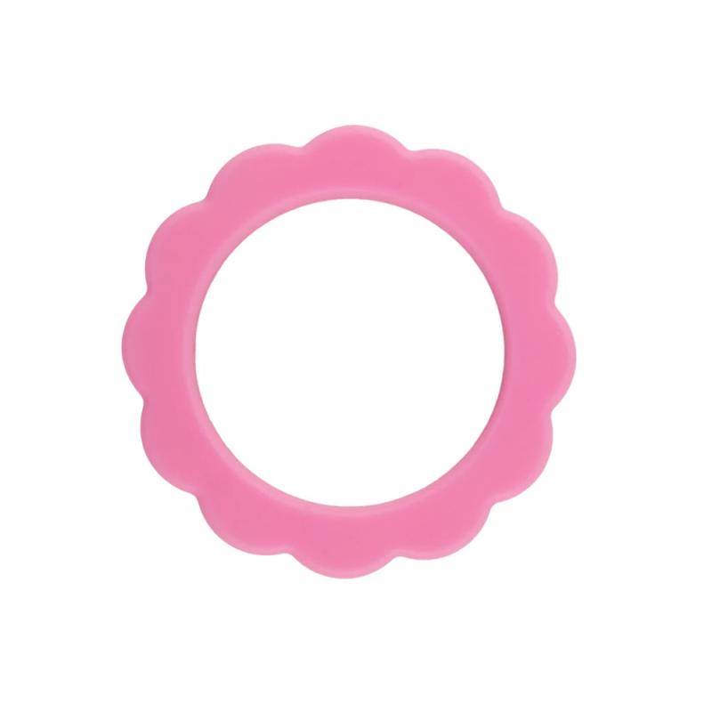 65mm Flower Ring Silicone Beads Circle with hole for Jewelry DIY Charms