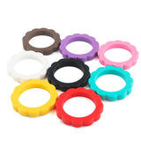 65mm Flower Ring Silicone Beads Circle with hole for Jewelry DIY Charms