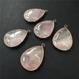Labradourite Stone Pendant Water Drop Shape Flash Natural Stone For Jewelry