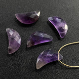 Labradorite Opal Crystal Beads Moon Pendant DIY Jewelry Making
