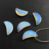 Labradorite Opal Crystal Beads Moon Pendant DIY Jewelry Making