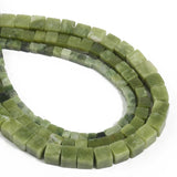 Natural Canada Jade Stone Beads 4mm 6mm 8mm Cube Beads for DIY Bracelet