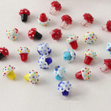 Icecream Bead Lampwork Mushroom Glass Bead DIY Jewelry
