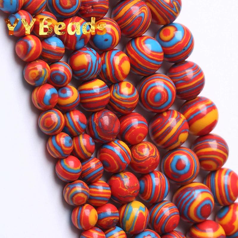 Malachite Jaspers Beads Natural Stone Round Loose Beads