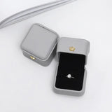 1Pcs Crown Buckle Jewelry Box 5.8x5.8x4.5cm Rose Gold/Navy Blue/Green/White