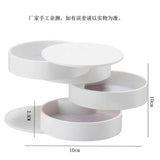 Multi-Layer Rotating Storage Lint Box for Jewelry and Cosmetics