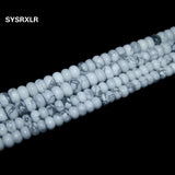 Howlite Turquoise Rondelle Beads for Jewelry Making 4*7/5*8 MM