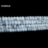 Howlite Turquoise Rondelle Beads for Jewelry Making 4*7/5*8 MM