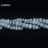 Howlite Turquoise Rondelle Beads for Jewelry Making 4*7/5*8 MM