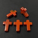 Colorful Gem Cross Beads Charm for DIY Bracelet Necklace