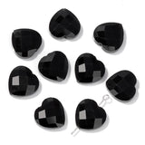 15MM Heart Stone Charm Bead Faceted Crystal Gem for Jewelry Making