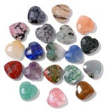 15MM Heart Stone Charm Bead Faceted Crystal Gem for Jewelry Making