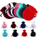 Multicolour Drawstring Velvet Bags for Gift Packing