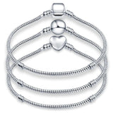 Fashionable Love Ball Snake Chain Bracelet DIY Charm Bead