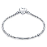 Fashionable Love Ball Snake Chain Bracelet DIY Charm Bead
