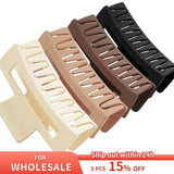 4Pcs Coffee Hair Claw Clips Non-Slip Hairpins Barrette Hair Accessories