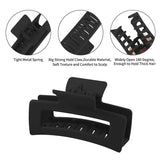 4Pcs Coffee Hair Claw Clips Non-Slip Hairpins Barrette Hair Accessories