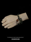 Vintage Sandalwood Beaded Bracelet Charm for Women Men Girls