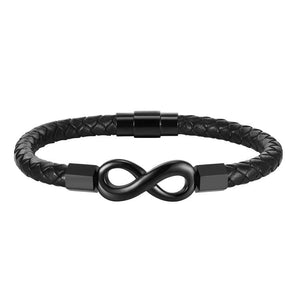 Mprainbow Men's Infinity Charm Bracelets, Love Promise Gift