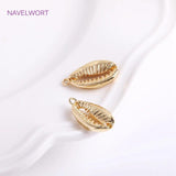 Sea Style Shell Charms 14K Plated Jewellery Making Supplies