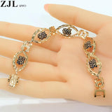 Evil Eye Protection Charm Bracelet - 18K Plated Zircon