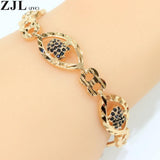 Evil Eye Protection Charm Bracelet - 18K Plated Zircon