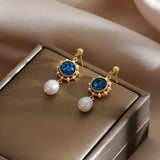 Crystal Pearl Charm Bracelet for Women Stainless Steel Jewelry Gift