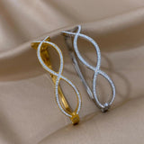 316L Stainless Steel Charm Bangle Bracelet for Women - Party Wrist Jewelry