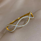 316L Stainless Steel Charm Bangle Bracelet for Women - Party Wrist Jewelry