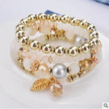 4Pcs Bohemia Tassels Charm Beaded Bracelet Set for Women