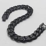 Men's Stainless Steel Bracelet Cuban Link Chain Hand Charm Rock Punk