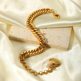 Stainless Steel Cuban Chain Bracelet for Women Charms Gift