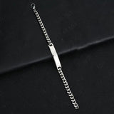 Couples Nameplate Bracelets Stainless Steel Chains Charm Men's Accessories