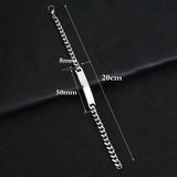 Couples Nameplate Bracelets Stainless Steel Chains Charm Men's Accessories