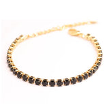 Stainless Steel Chain Tennis Bracelet CZ Charms Jewelry Men Women