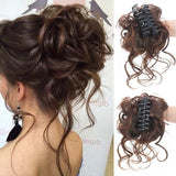 Fluffy Long Beard Hair Package Wig Set - Bridal Hair Accessories