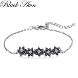 AWN Hot Flower Silver Charm Bracelet Wedding Jewelry