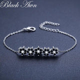 AWN Hot Flower Silver Charm Bracelet Wedding Jewelry