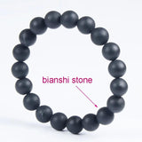 Bianshi Natural Bian Stone Charm Bracelet For Men