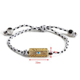 Enamel Evil Eye Charm Bracelet for Women Girls