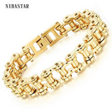 Men's Bike Charm Stainless Steel Bracelet Chain Jewelry Birthday Gift