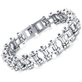 Men's Bike Charm Stainless Steel Bracelet Chain Jewelry Birthday Gift