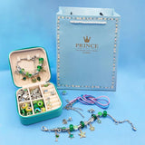 66pcs Charms Bracelet Making Kit, DIY Jewelry Beads Pendants Necklace