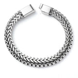 Hip Hop 316L Stainless Steel Chain Bracelet for Men Women
