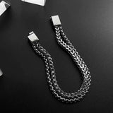 Hip Hop 316L Stainless Steel Chain Bracelet for Men Women