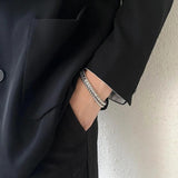 Hip Hop 316L Stainless Steel Chain Bracelet for Men Women