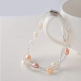 Women's Multilayer Pearl Beads Bracelet Cocktail Party Wedding Jewelry