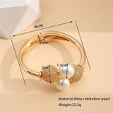 Vintage Geometric Metal Bangle for Women